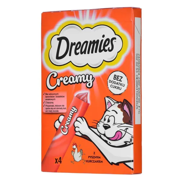 Snack for Cats Dreamies Creamy Chicken 4 x 10 g