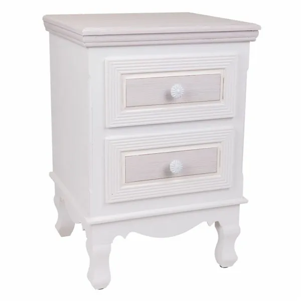 Nightstand Alexandra House Living White 33 x 53 x 37 cm