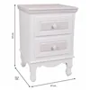 Nightstand Alexandra House Living White 33 x 53 x 37 cm