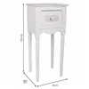 Nightstand Alexandra House Living White 26 x 72 x 33 cm