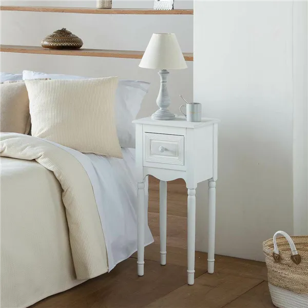 Nightstand Alexandra House Living White 26 x 72 x 33 cm