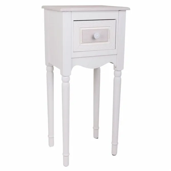 Nightstand Alexandra House Living White 26 x 72 x 33 cm