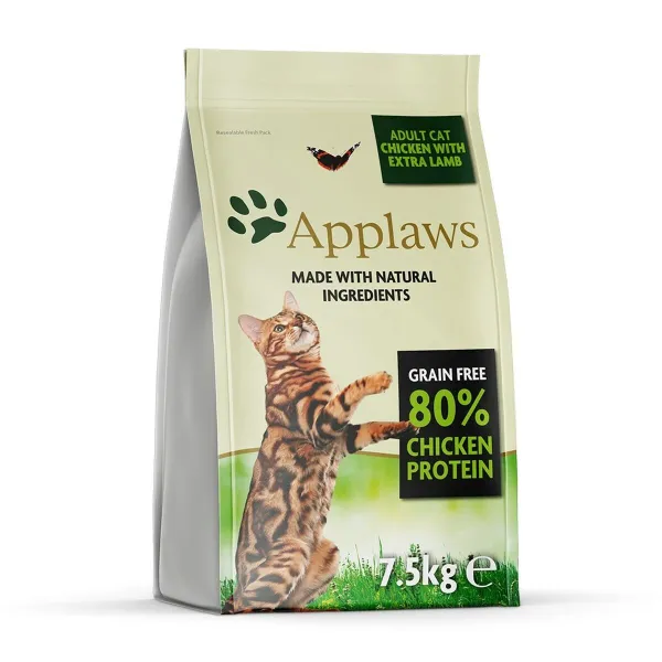 Корм для котов Applaws Для взрослых Курица Мясо ягненка 7,5 kg