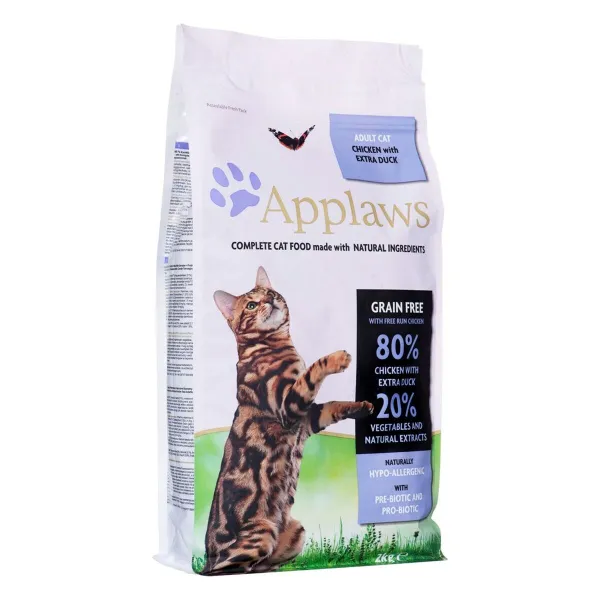 Kačių maistas Applaws Adult Suaugęs Višta Antis 2 Kg