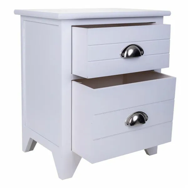 Nightstand Alexandra House Living White 28 x 45 x 38 cm