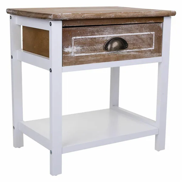 Nightstand Alexandra House Living White 29 x 42 x 40 cm