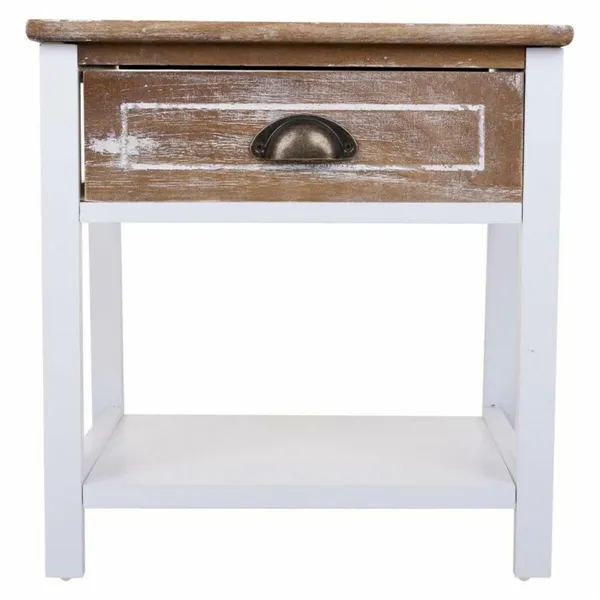 Nightstand Alexandra House Living White 29 x 42 x 40 cm