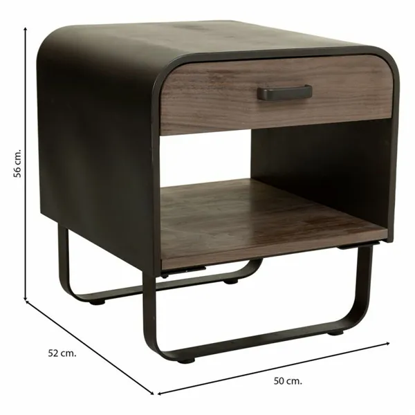 Nightstand Alexandra House Living Brown 52 x 56 x 50 cm