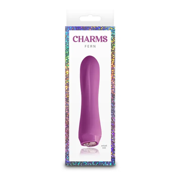 Bullet Vibrator NS Novelties Charms Fern Ruby Red