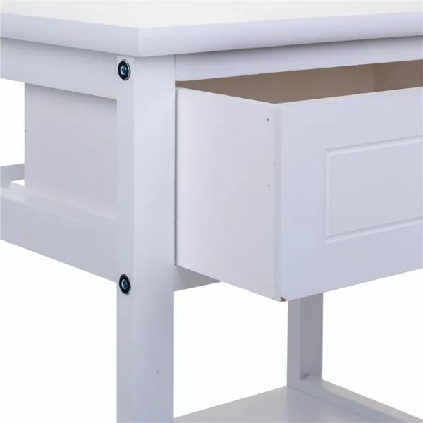 Nightstand Alexandra House Living White 29 x 42 x 40 cm