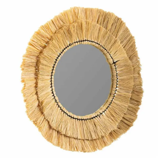 Wall mirror Alexandra House Living Natural Glass 57 x 6 x 57 cm