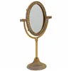 Mirror with Mounting Bracket Alexandra House Living Gold Resin 9 x 30 x 17 cm