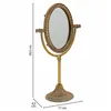 Mirror with Mounting Bracket Alexandra House Living Gold Resin 9 x 30 x 17 cm