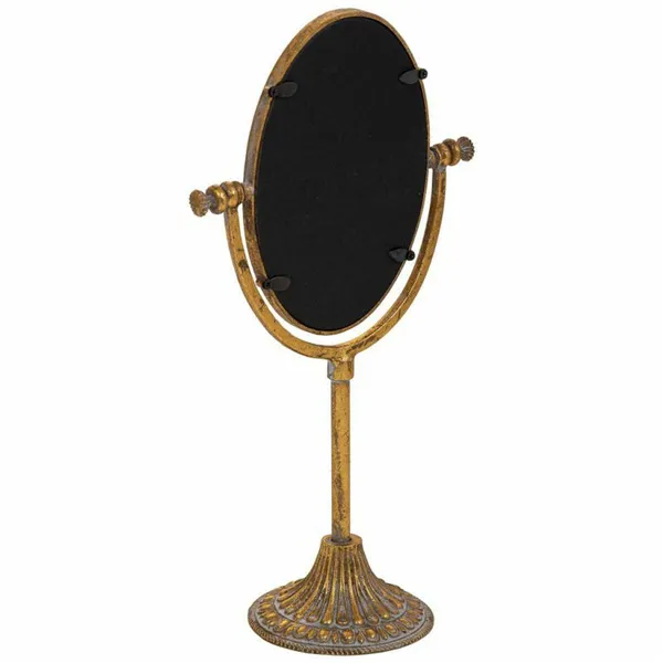 Mirror with Mounting Bracket Alexandra House Living Gold Resin 9 x 30 x 17 cm