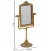 Mirror with Mounting Bracket Alexandra House Living Gold Resin 9 x 35 x 18 cm