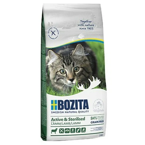 Kaķu barība Bozita Active & Sterilised Cālis Jēra gaļa 2 Kg