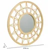 Wall mirror Alexandra House Living Natural Bamboo Rattan 56 x 2 x 56 cm