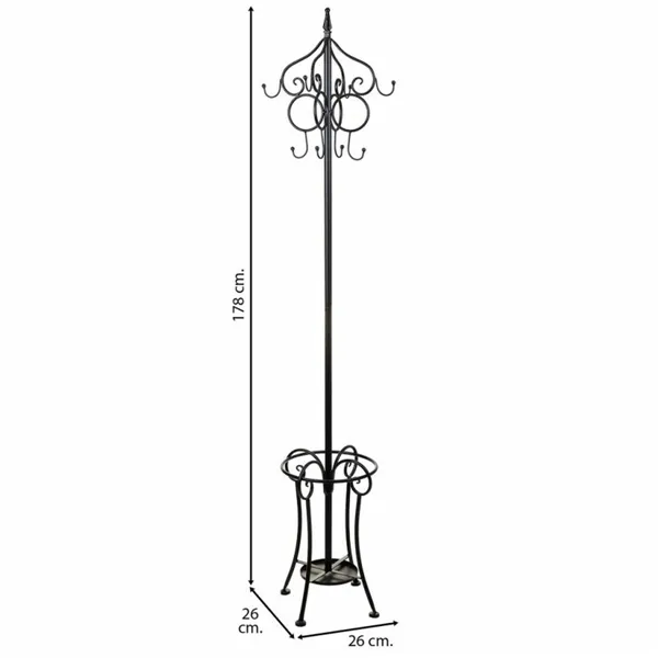 Hat stand Alexandra House Living Black 26 x 38 x 26 cm