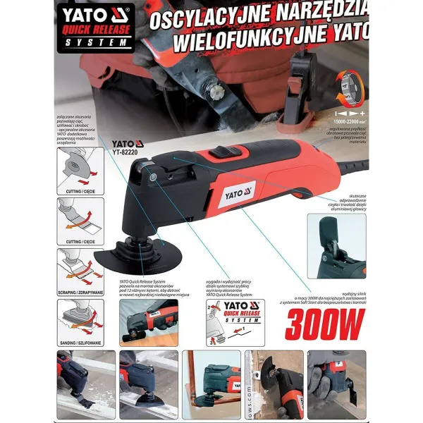 Multifunkcionāls Rīks Yato YT-82220 300 W