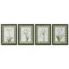 Painting Home ESPRIT Green Beige Shabby Chic Botanical plants 30 x 2,5 x 40 cm (4 Units)