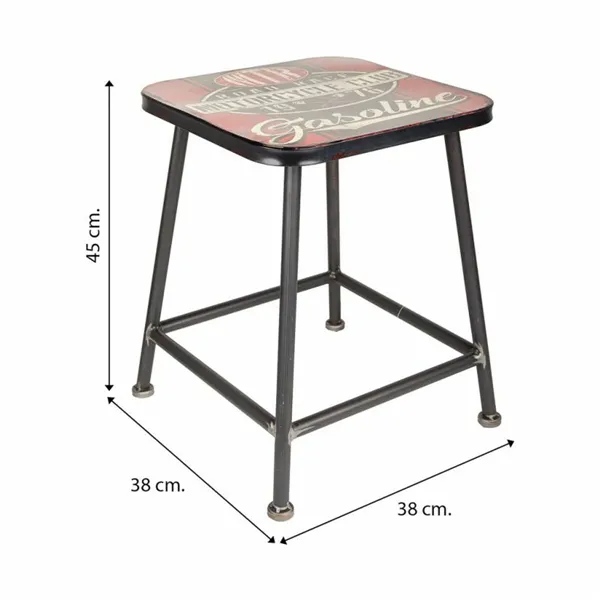 Stool Alexandra House Living Iron 38 x 45 x 38 cm