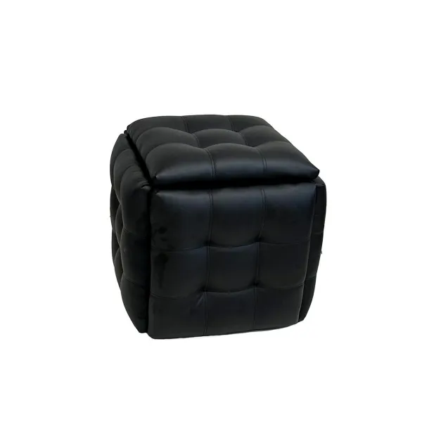 ķebļu komplekts GO GIFT Transformer Melns Āda Tērauds 50 x 50 x 50 cm Pufs 5-in-1 5 gb.