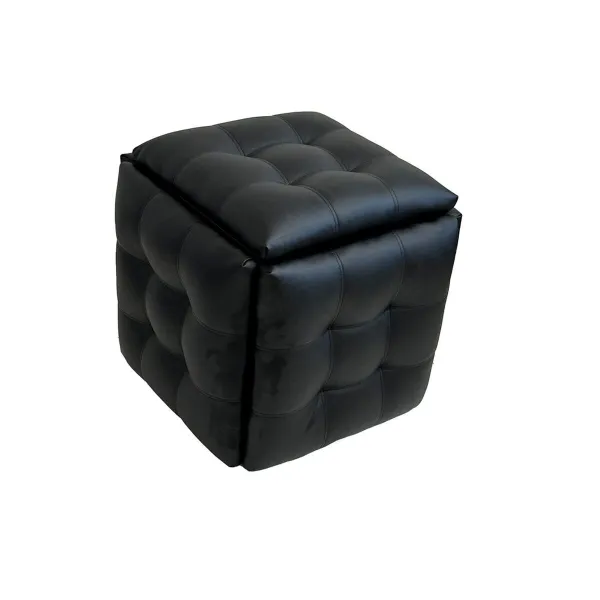 ķebļu komplekts GO GIFT Transformer Melns Āda Tērauds 50 x 50 x 50 cm Pufs 5-in-1 5 gb.
