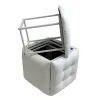 ķebļu komplekts GO GIFT Transformer Balts Āda Tērauds 50 x 50 x 50 cm Pufs 5-in-1 5 gb.
