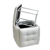 ķebļu komplekts GO GIFT Transformer Balts Āda Tērauds 50 x 50 x 50 cm Pufs 5-in-1 5 gb.