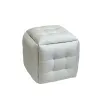 ķebļu komplekts GO GIFT Transformer Balts Āda Tērauds 50 x 50 x 50 cm Pufs 5-in-1 5 gb.