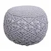 Pouffe Alexandra House Living Light grey polystyrene 45 x 40 x 45 cm