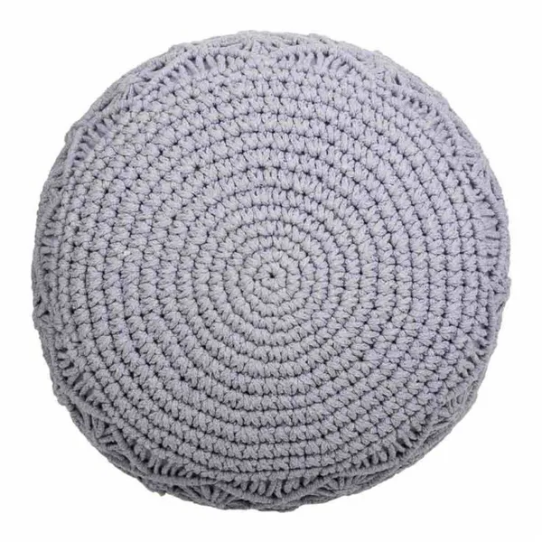 Pouffe Alexandra House Living Light grey polystyrene 45 x 40 x 45 cm