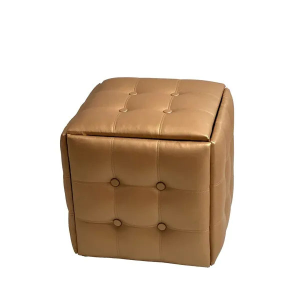 Set of stools GO GIFT Transformer Kameli Nahka Teräs 50 x 50 x 50 cm Pehmustettu istuin 5 yhdessä 5 osaa
