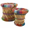 Set of stools Alexandra House Living Bamboo 2 Pieces