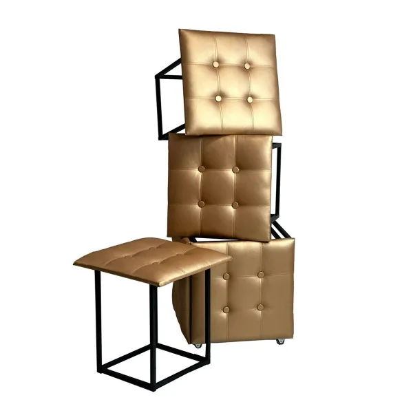 ķebļu komplekts GO GIFT Transformer Kamielis Āda Tērauds 50 x 50 x 50 cm Pufs 5-in-1 5 gb.