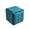 Set of stools GO GIFT Transformer Sininen Sametti Teräs 50 x 50 x 50 cm Pehmustettu istuin 5 yhdessä 5 osaa