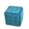 Taburečių rinkinys GO GIFT Transformer Mėlyna Aksomas Plienas 50 x 50 x 50 cm Fotelis 5 viename 5 vnt.