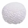 Pouffe Alexandra House Living White polystyrene 45 x 33 x 45 cm