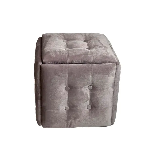 ķebļu komplekts GO GIFT Transformer Rozā Samts Tērauds 50 x 50 x 50 cm Pufs 5-in-1 5 gb.
