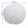 Pouffe Alexandra House Living White polystyrene 45 x 33 x 45 cm