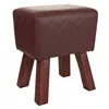 Stool Alexandra House Living PVC MDF Wood 30 x 47 x 36 cm