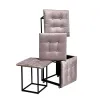 ķebļu komplekts GO GIFT Transformer Rozā Samts Tērauds 50 x 50 x 50 cm Pufs 5-in-1 5 gb.