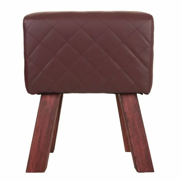 Stool Alexandra House Living PVC MDF Wood 30 x 47 x 36 cm