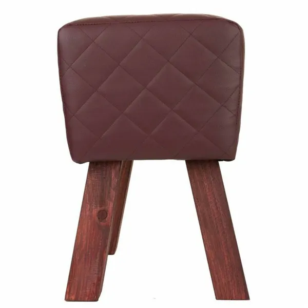 Stool Alexandra House Living PVC MDF Wood 30 x 47 x 36 cm