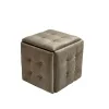 Set of stools GO GIFT Transformer Capuccino Sametti Teräs 50 x 50 x 50 cm Pehmustettu istuin 5 yhdessä 5 osaa
