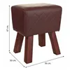 Stool Alexandra House Living PVC MDF Wood 30 x 47 x 36 cm