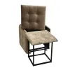 Set of stools GO GIFT Transformer Capuccino Sametti Teräs 50 x 50 x 50 cm Pehmustettu istuin 5 yhdessä 5 osaa