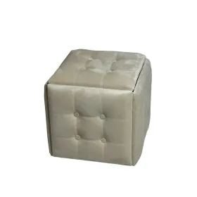 Pouffe Alexandra House Living Cream polystyrene 45 x 30 x 45 cm