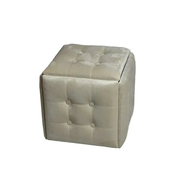 ķebļu komplekts GO GIFT Transformer Krēmkrāsa Samts Tērauds 50 x 50 x 50 cm Pufs 5-in-1 5 gb.