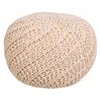 Pouffe Alexandra House Living Cream polystyrene 45 x 30 x 45 cm